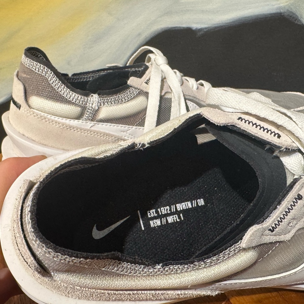 Nike // Waffle One Summit White/White-Black Men’s 11 Running Shoe - Picture 4 of 7